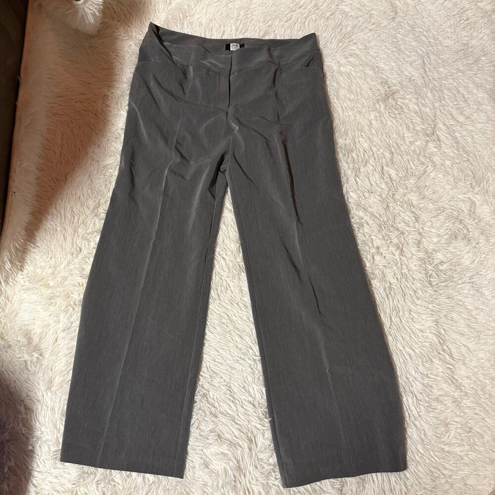 Studio 1940 petite women’s pants zipper pocket gray 14p